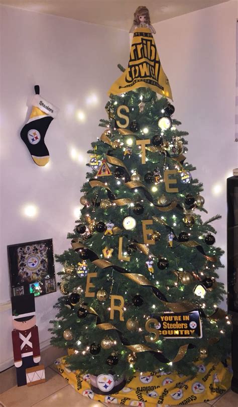 My 2015 Steelers Christmas Tree Blue Christmas Decor, Christmas Tree Themes, Winter Christmas ...