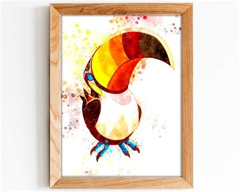 Toucannon Print, Toucannon Pokemon Print, Toucannon, Pokemon Wall Art P733 – Poster - Canvas ...