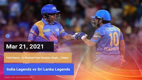 Match Preview – Today Cricket Match Prediction, India Legends vs Sri Lanka Legends, Final Match ...