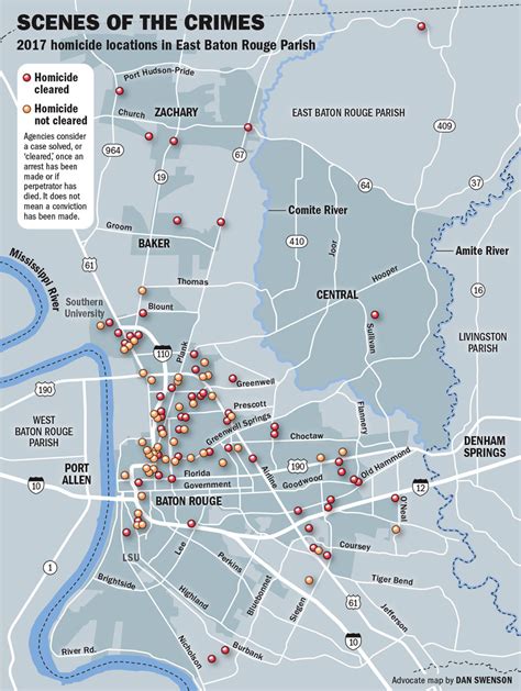 Record 2017 for Baton Rouge homicides: See map, victims' average age ...