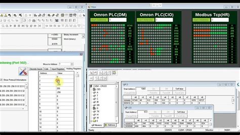 C# Communication Omron PLC and Modbus TCP Simulator - YouTube