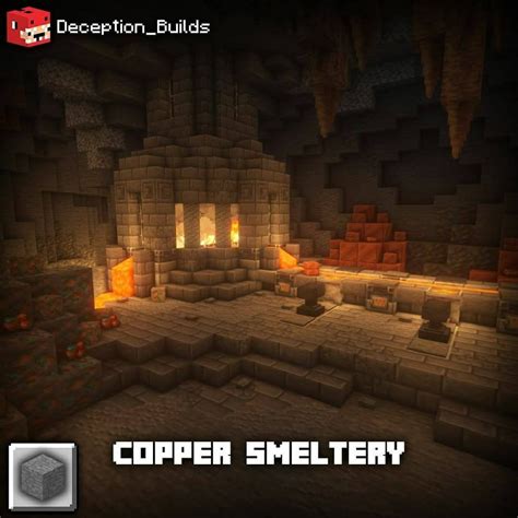 Minecraft builds on Instagram: “Copper smelter follow @minecraftbuildit for more ..this just ...