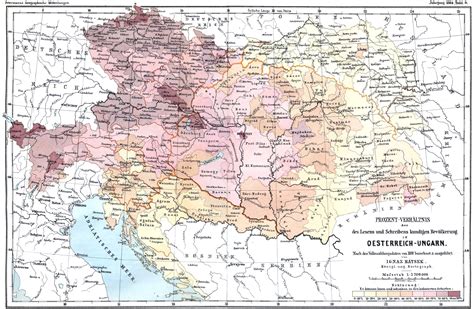 Literacy in Austria-Hungary (1880) - Vivid Maps