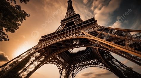 The Eiffel Tower Is Very Beautiful At Sunset Background, Eiffel Tower In Paris France, Hd ...