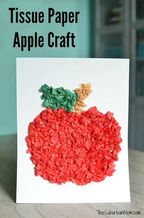 Tissue Paper Apple Craft (Perfect For Preschoolers)