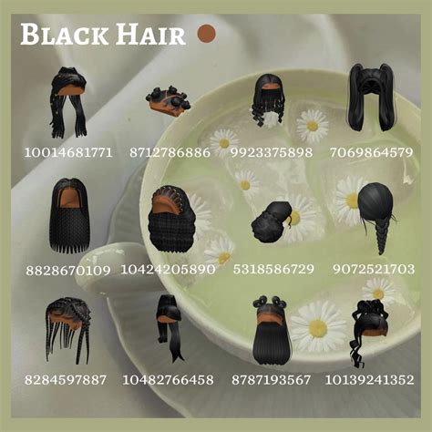 Black Hair Bloxburg Codes in 2022 | Black hair roblox, Bloxburg decals codes, Coding clothes