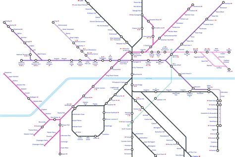 Designer creates London Underground map showing how TfL Tube network ...