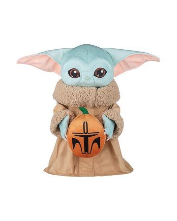 Baby Yoda Grogu Pumpkin Halloween Greeter for 🎃 | Horror-Shop.com