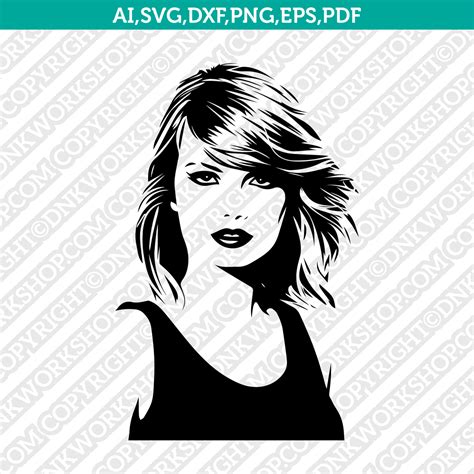 Taylor Swift SVG Cut File Cricut Clipart Silhouette Png – DNKWorkshop