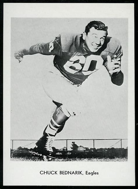 Chuck Bednarik - 1960 Eagles Team Issue #2 - Vintage Football Card Gallery