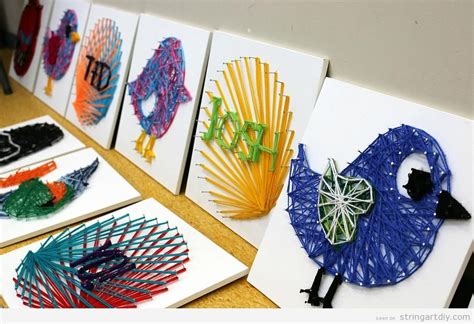 Some ideas to make String Art projects with kids - String Art DIYString Art DIY