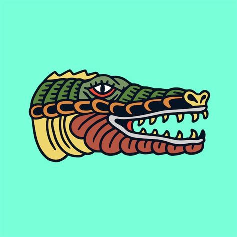 Alligator Head Tattoo