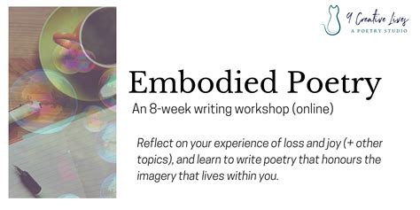 Embodied Poetry: Online Writing Workshop - 9 Creative Lives