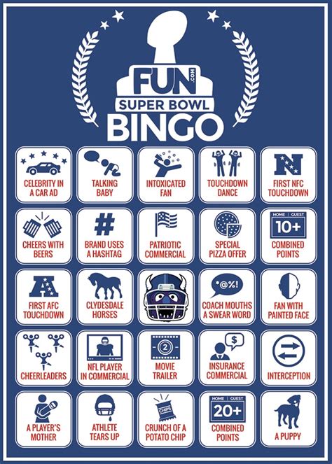 Super Bowl Bingo Sheets [Printables] - FUN.com Blog