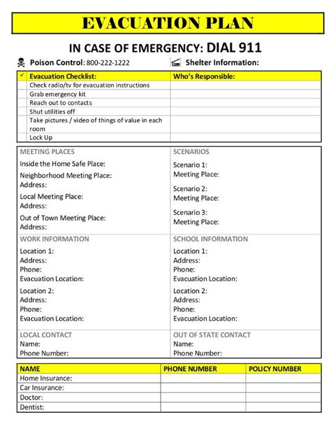 Home Daycare Fire Evacuation Plan | plougonver.com