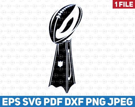 NFL Super Bowl 2020 Clipart Svg Vince Lombardi Trophy Vector | Etsy