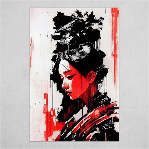 ArtStation - Japanese Geisha Downloadable Print, Stunning Art Large ...