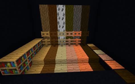 Wood Planks and Log Retexturing (1.14) Minecraft Texture Pack