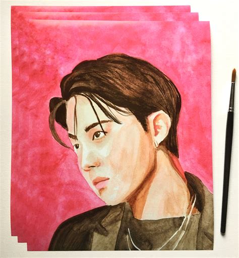 J-hope Watercolour Art Print Jung Hoseok K-POP BTS Bangtan - Etsy