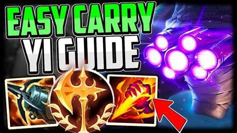 HOW TO CONSISTENTLY CARRY WITH MASTER YI JUNGLE! Best Build/Runes ...