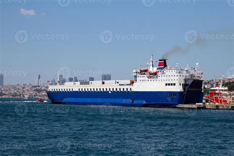 Roro Ship in Port 9280508 Stock Photo at Vecteezy