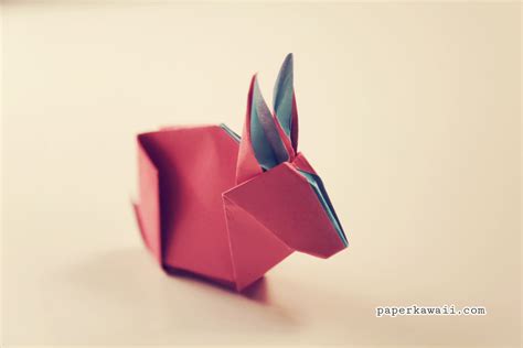 Origami Bunny Rabbit Tutorial & Diagram - Paper Kawaii