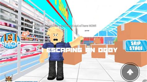 I escaped a Roblox mall obby. - YouTube