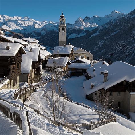 One of Europe’s best-kept secrets - The ski resort of Champoluc (Italy). The westernmost valley ...