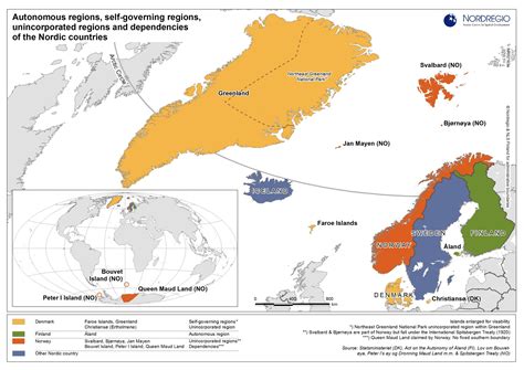 Autonomous regions, self-governing regions, unincorporated regions, and dependencies of the ...