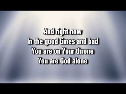 You Are God Alone Video Worship Song Track with Lyrics | WorshipTeam.tv | WorshipHouse Media