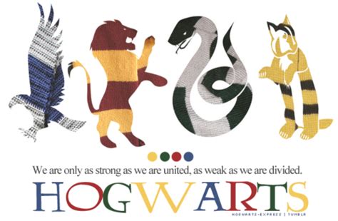 Hogwarts House Mascots Poster | Harry potter books, Harry potter love ...