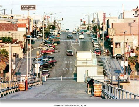 Looking up Manhattan Beach Blvd. From the Manhattan Beach Pier, 1979 ...