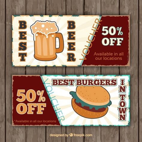 Printable Drink Voucher Template