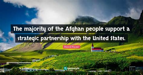 The majority of the Afghan people support a strategic partnership with ...