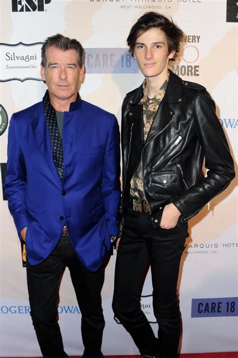 Pierce Brosnan and his son, model Dylan Brosnan, attended the Rock | Celebrities With Their ...