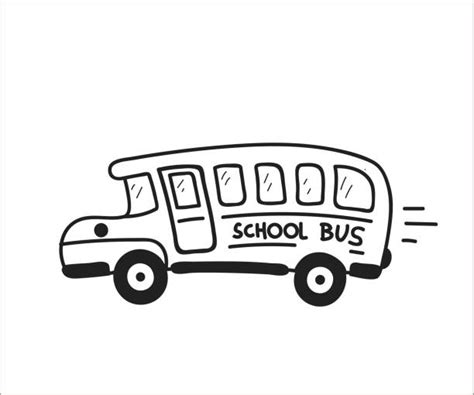 School Bus Silhouette Clip Art