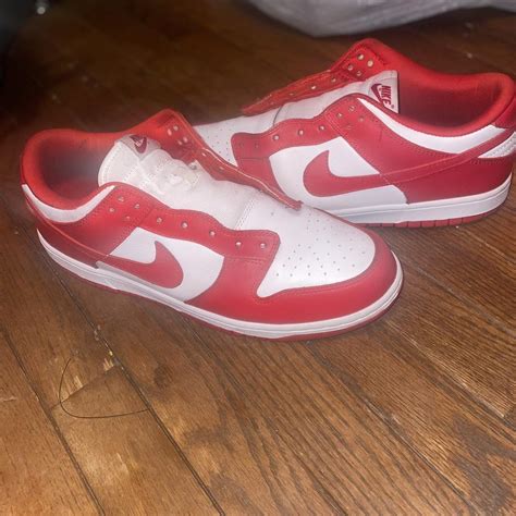 University Red Nike Dunks Size 12 COMES WITH WHITE... - Depop