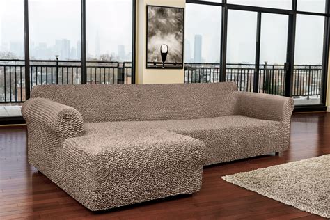 L-Shaped Sofa Slipcover (Left Chase), Microfibra Collection | Corner sofa and armchair, Chaise ...