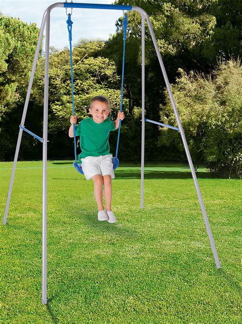 Chad Valley Kids' Active Single Swing - Blue (3673568) | Argos Price ...