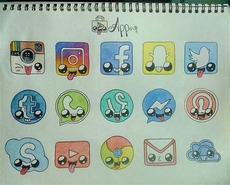 Bildergebnis für imagenes de kawaii apps | 365 dessins kawaii, Dessin kawaii logo, Tutoriel de ...