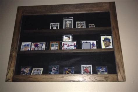 Custom Made Sports Card Display Case by Fellas Woodworking | CustomMade.com