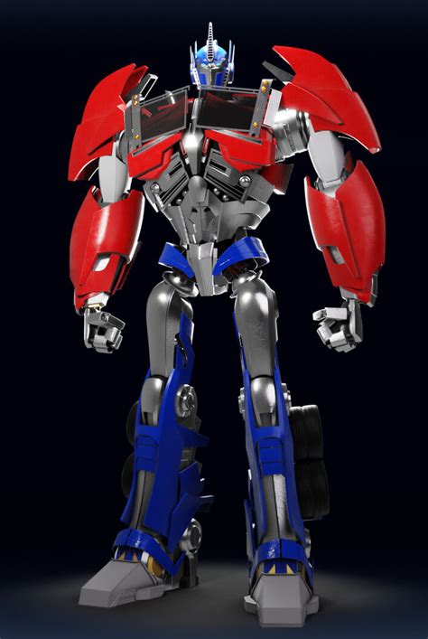 Optimus Prime Transformers Prime Rig - 3D Model by billnguyen1411