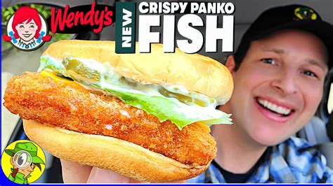 Wendy's® CRISPY PANKO FISH SANDWICH Review 👧🏔️🐟🥪 | Peep THIS Out! 🕵️‍♂️ - YouTube