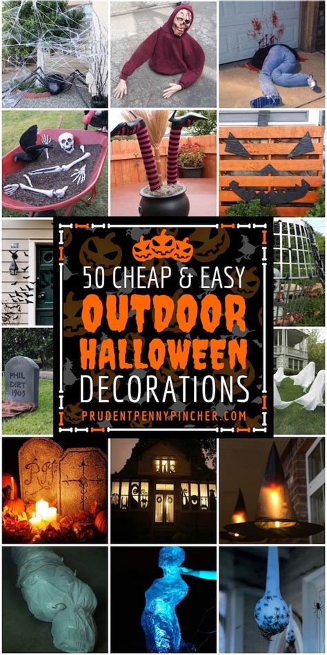 50 Cheap & Easy DIY Outdoor Halloween Decorations - Prudent Penny Pincher