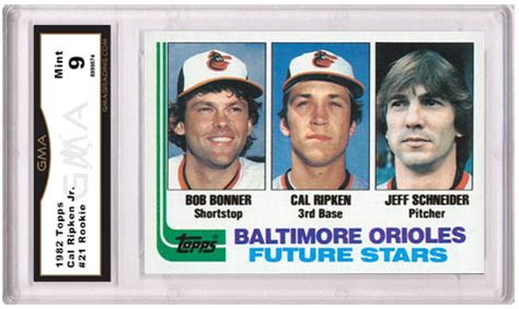 Value of Cal Ripken Rookie Cards and Baseball Cards – GMA Grading, Sports Card Grading