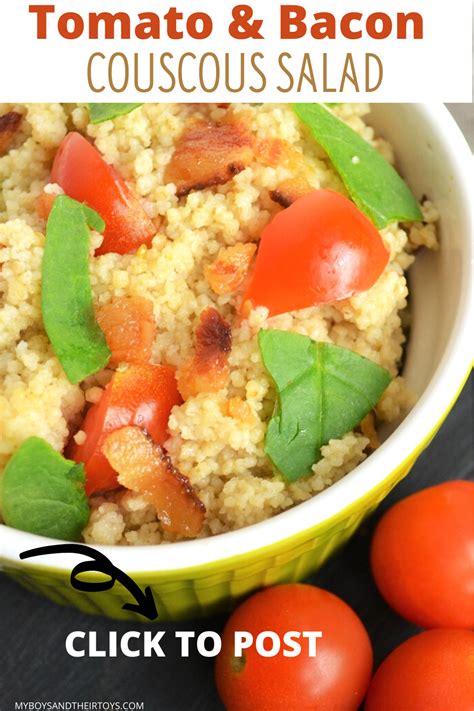 Tomato & Bacon Couscous Salad Recipe | Couscous salad recipes, Couscous salad, Recipes