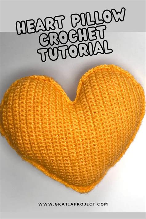 Heart Pillow Crochet Tutorial | Heart pillow, Crochet tutorial, Crochet pillow cover