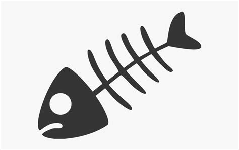 Fish Bone Skeleton Clip Art - Fish Bone Vector Png, Transparent Png ...