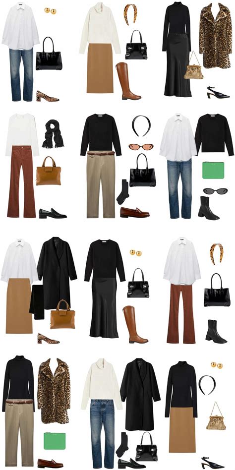 A 12 Piece Carolyn Bessette-Kennedy Style Fall Capsule Wardrobe ...