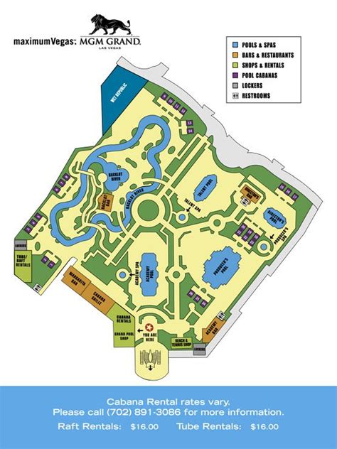 Mgm Grand Pool Map